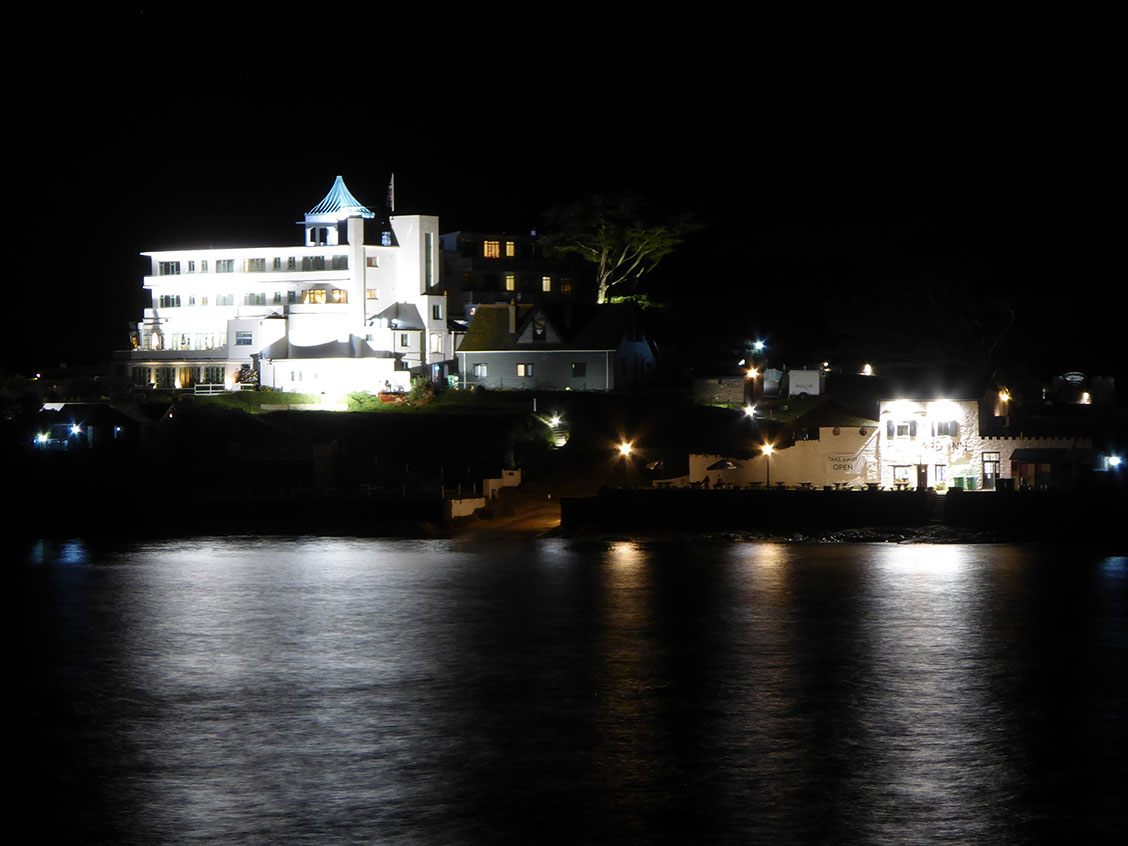 Burgh Island Hotel at Night